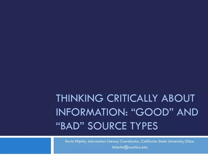 thinking critically about information good and bad source types