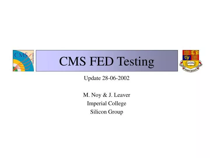 cms fed testing
