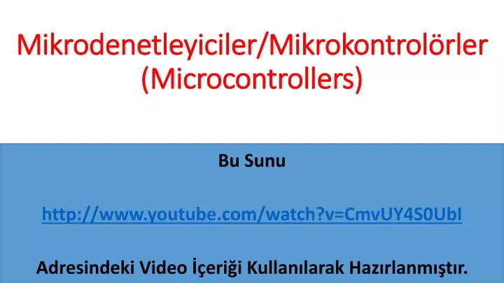 mikrodenetleyiciler mikrokontrol rler microcontrollers
