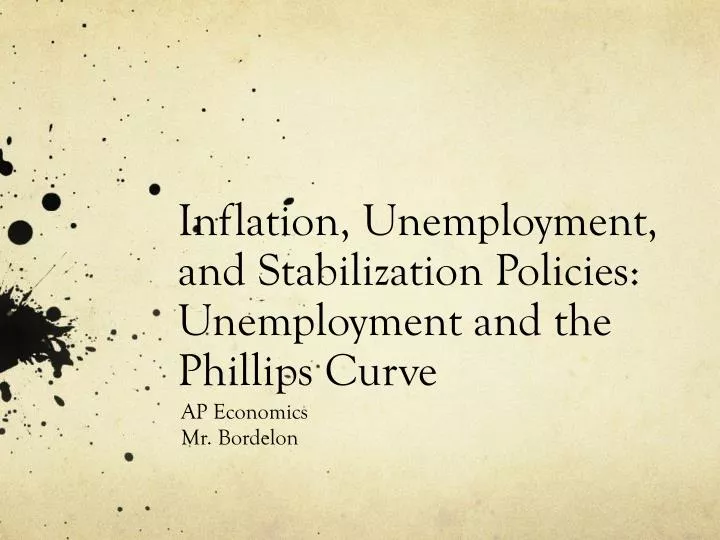 inflation unemployment and stabilization policies unemployment and the phillips curve