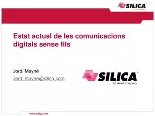 estat actual de les comunicacions digitals sense fils