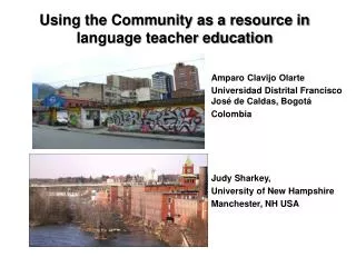 Using the Community as a resource in language teacher education
