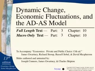 Dynamic Change, Economic Fluctuations, and the AD-AS Model