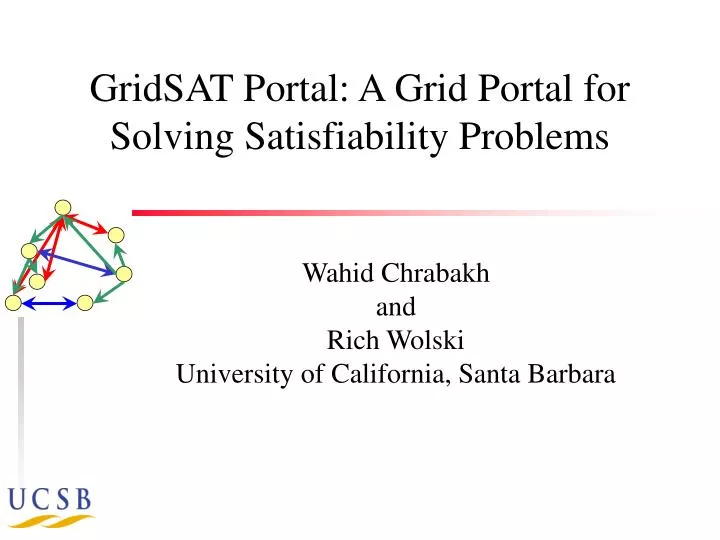 gridsat portal a grid portal for solving satisfiability problems