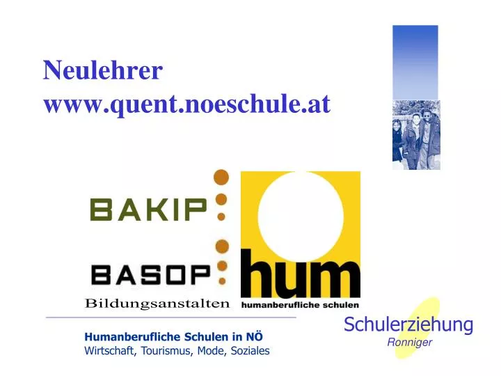 neulehrer www quent noeschule at