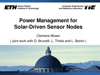 Power Management for Solar-Driven Sensor Nodes