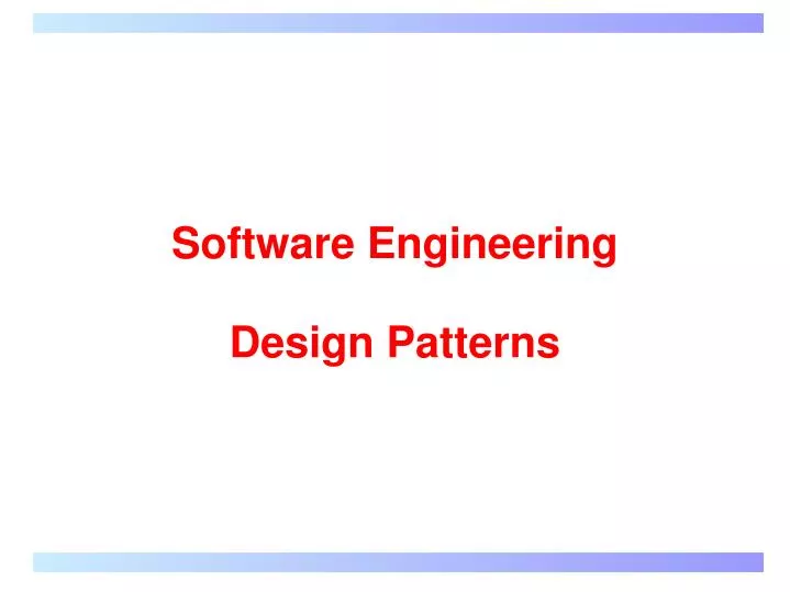 software engineering design patterns