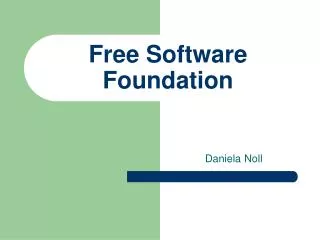 free software foundation