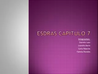 esdras capitulo 7