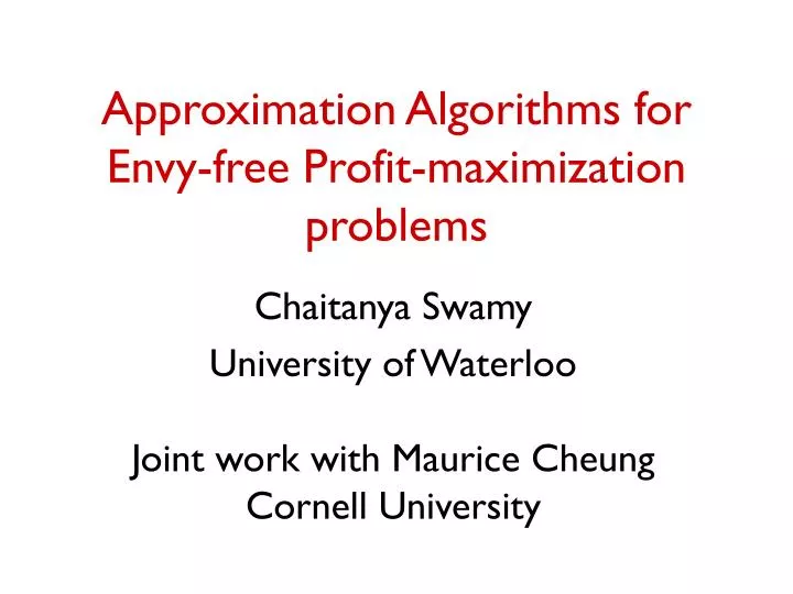 approximation algorithms for envy free profit maximization problems