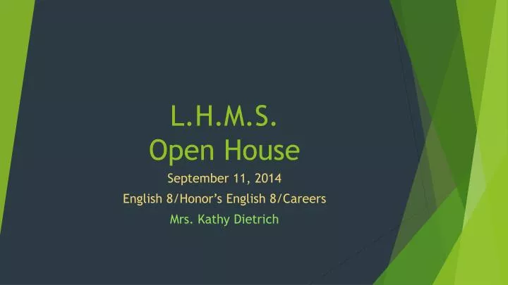 l h m s open house