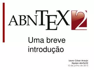 uma breve introdu o