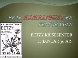 ekte kj rlighet er fri for vold