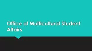 Office of Multicultural Student Affairs