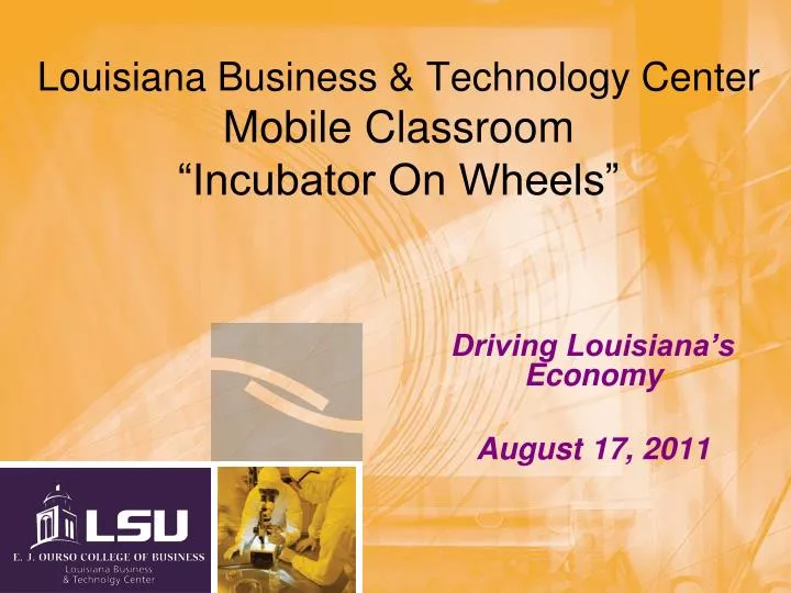 louisiana business technology center mobile classroom incubator on wheels