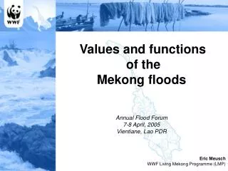 Values and functions of the Mekong floods Annual Flood Forum 7-8 April, 2005 Vientiane, Lao PDR