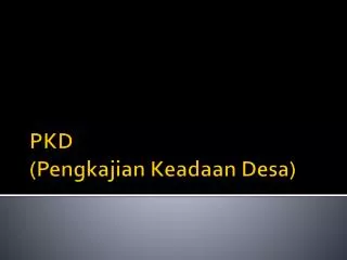 pkd pengkajian keadaan desa