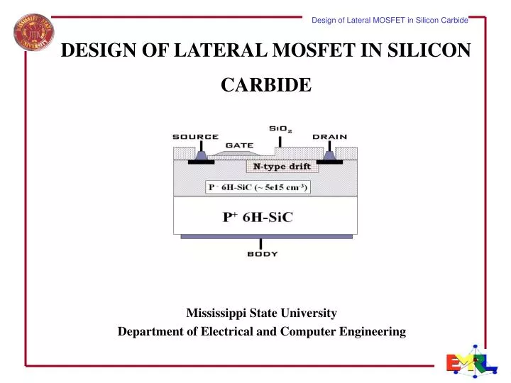 design of lateral mosfet in silicon carbide