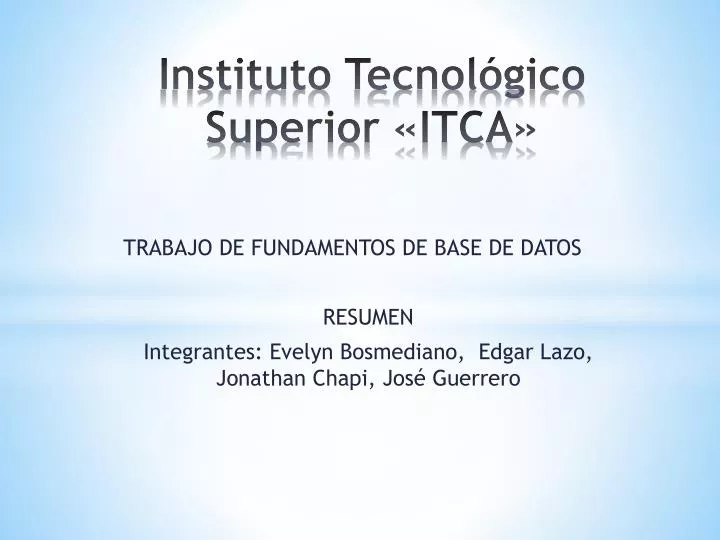 instituto tecnol gico superior itca