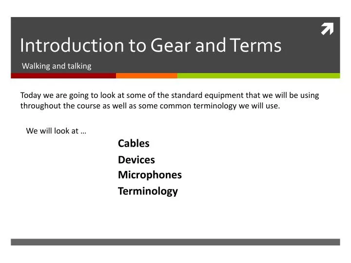 introduction to gear and terms