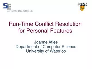 Run-Time Conflict Resolution for Personal Features