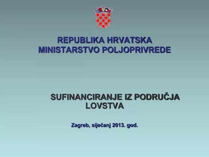 republika hrvatska ministarstvo poljoprivrede
