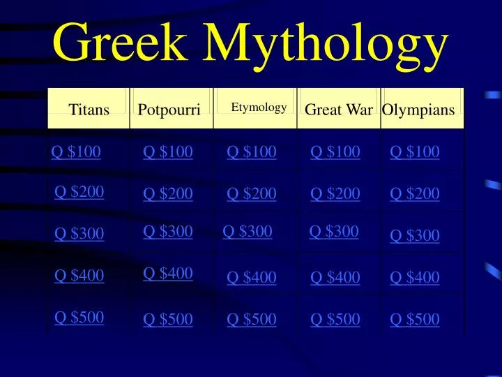 greek mythology