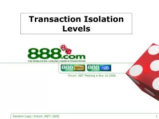 Transaction Isolation Levels