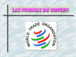 las normas de origen
