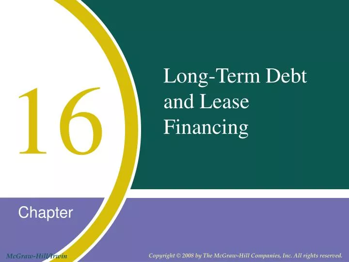 long term debt and lease financing