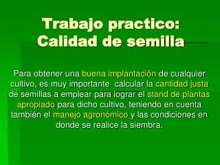 trabajo practico calidad de semilla