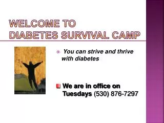 Welcome to Diabetes Survival Camp