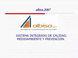 albisa 2007