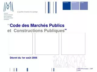 code des march s publics et constructions publiques