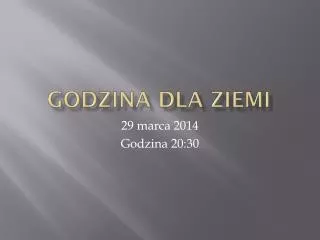 godzina dla ziemi