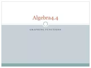 Algebra	4.4