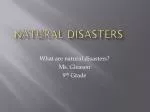 Natural Disasters - slide 1