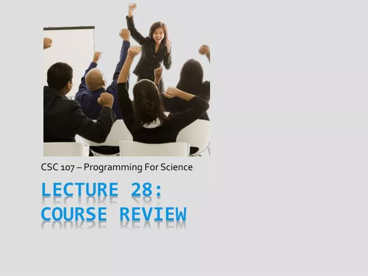 csc 107 programming for science