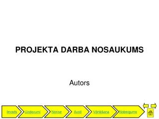 projekta darba nosaukums