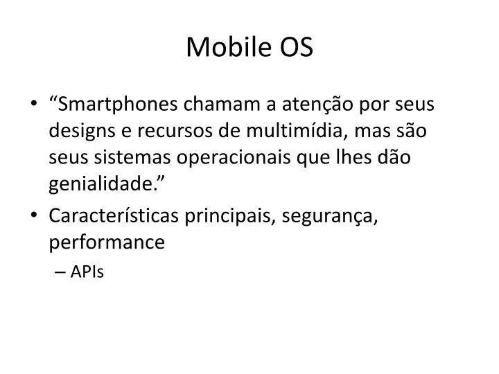 mobile os