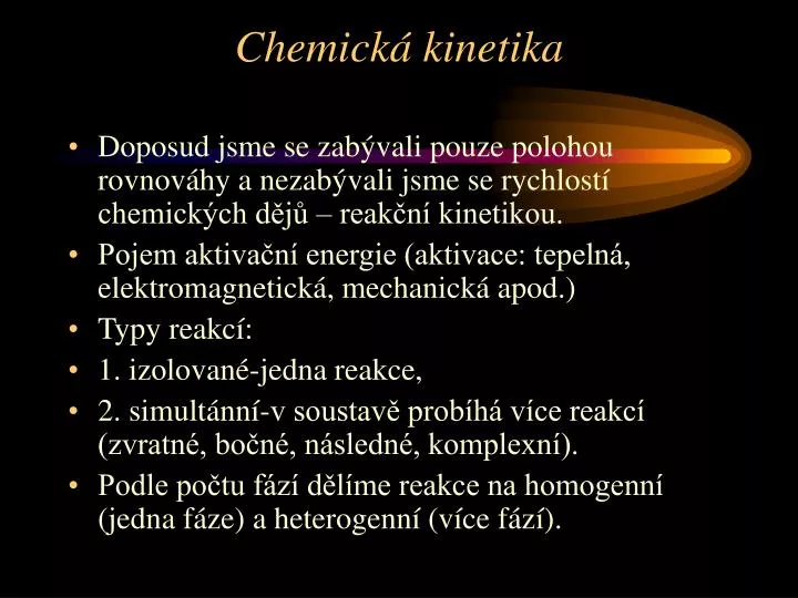 chemick kinetika