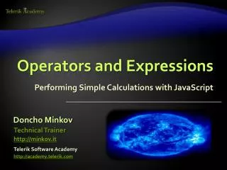 Operators and Expressions