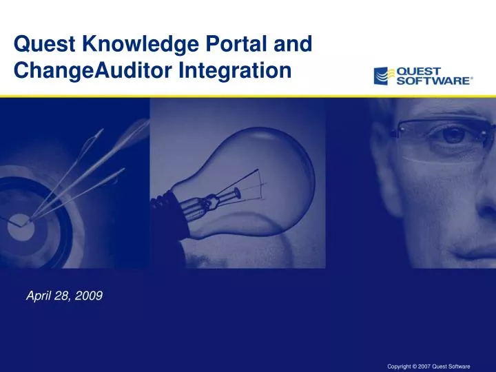 quest knowledge portal and changeauditor integration