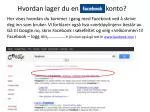 Hvordan lager du en konto? - slide 1