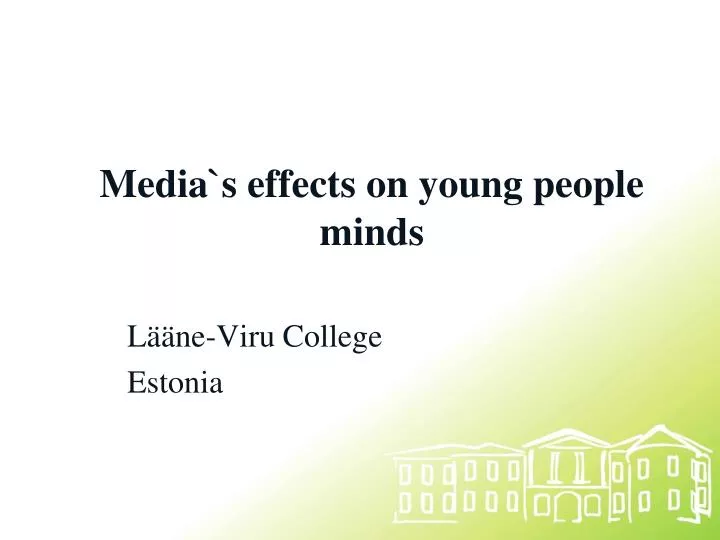 media s effects on young people minds