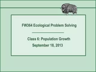 FW364 Ecological Problem Solving