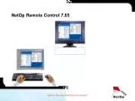 NetOp Remote Control 7.65 - slide 1