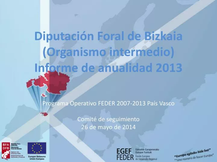 diputaci n foral de bizkaia organismo intermedio informe de anualidad 2013