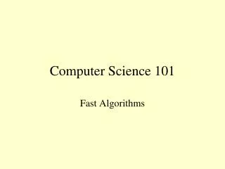 Computer Science 101