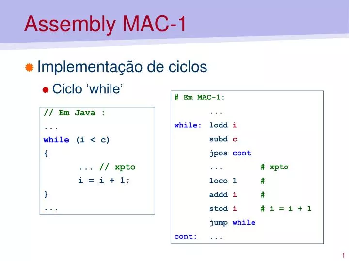 assembly mac 1